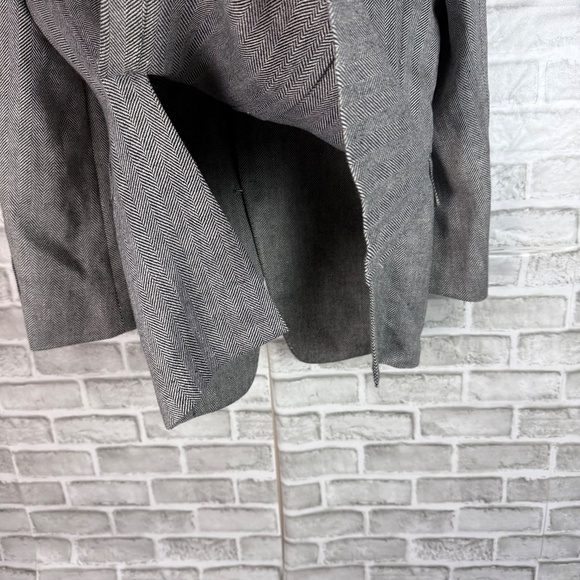 SuitSupply Marling & Evans Wool & Linen Gray Herringbone Blazer Suit Jacket 40R - Picture 5 of 10